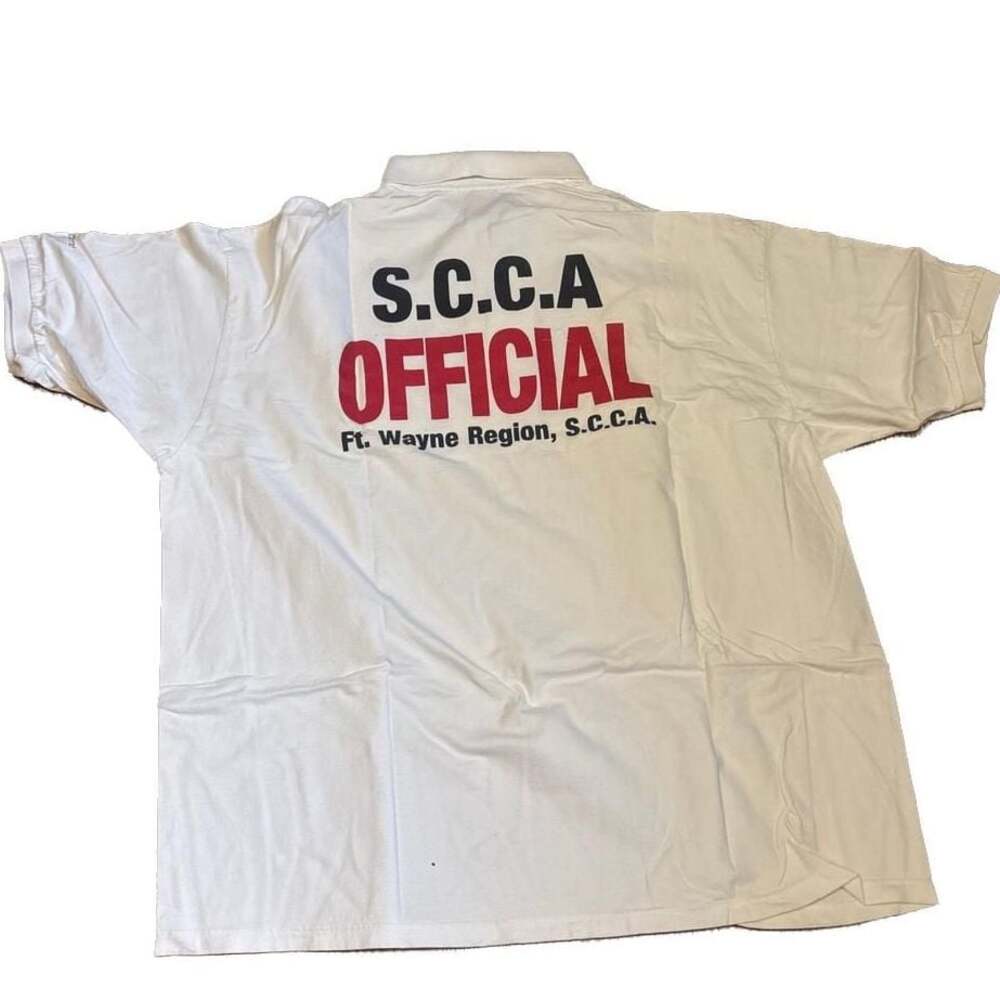 Vintage SCCA California Sports Car Club Embroidered Button Up Shirt